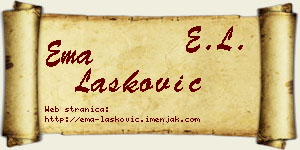 Ema Lasković vizit kartica